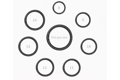 Smart Ring Health Tracker Waterproof Fitness Rings for Heart Rate Sleep-Black