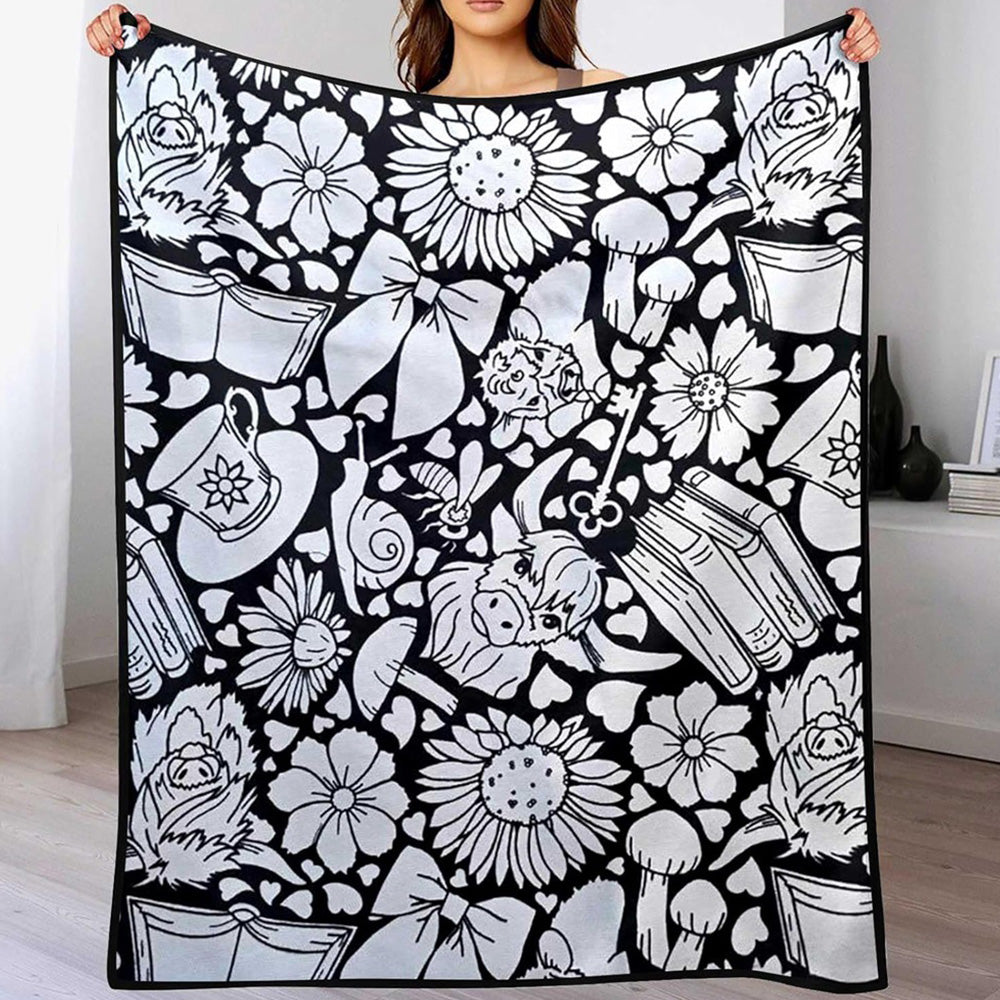 Washable DIY Coloring Blanket for Adults - Style 3