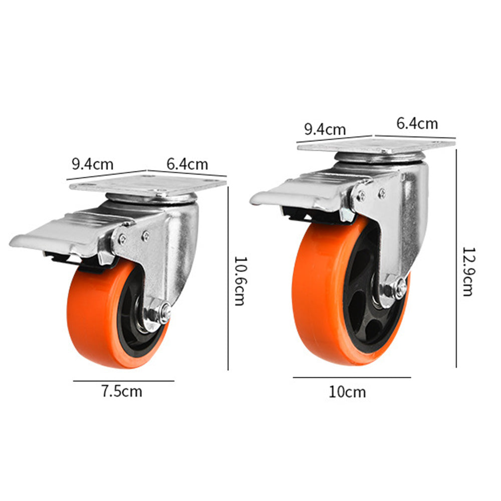 4 PCS Swivel Caster Wheels with Brake Castor Wheels