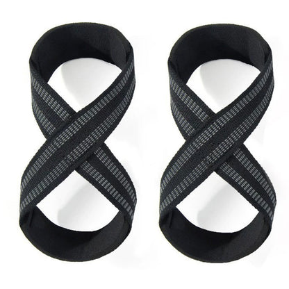 Figure 8 Lifting Straps for Deadlift Weightlifting Prevent Grip Slip Gym Wrist Belt