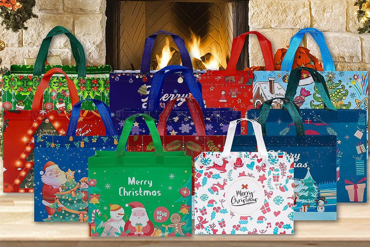 12 Piece Christmas Gift Bags