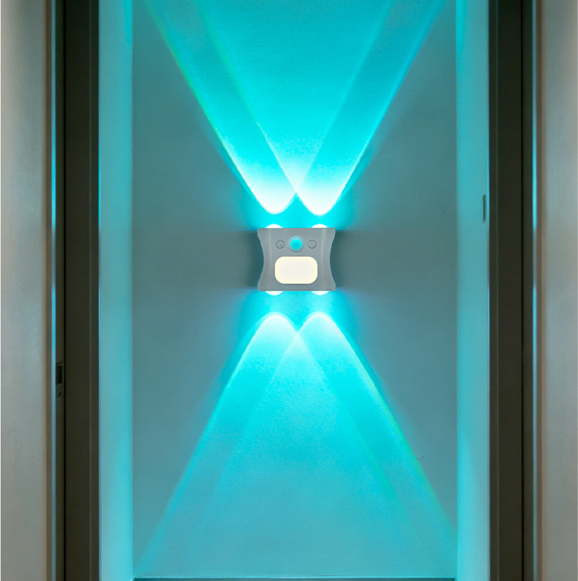 2 Pieces RGB Motion Sensor Night Light 16 Colors Remote Control