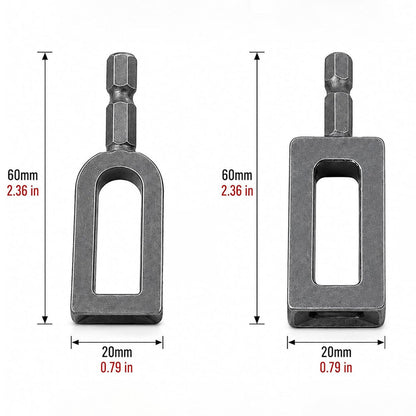 2Pcs Carbon Steel Wire Twister Tools for Drill