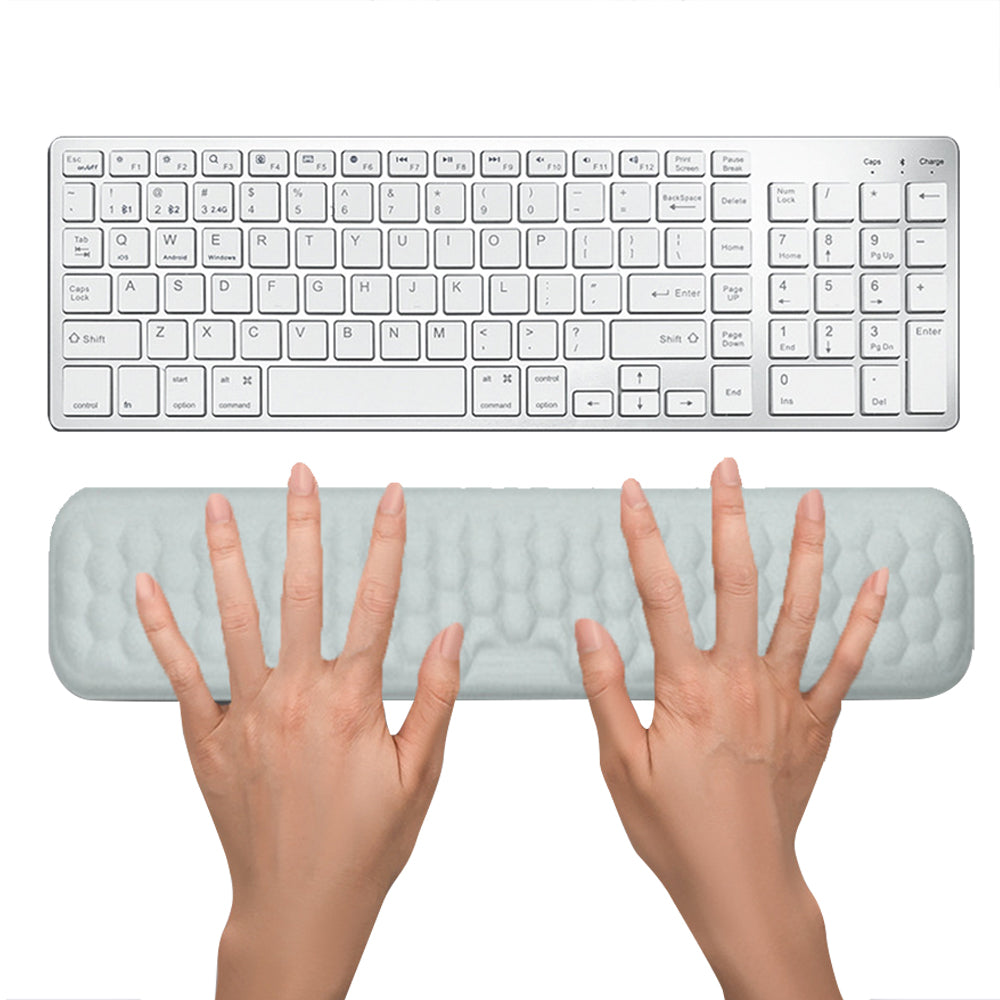Ergonomic Wrist Rest Set for Keyboard and Mouse Computer Wrist Support Pads Arm Cushion for Typing Gray