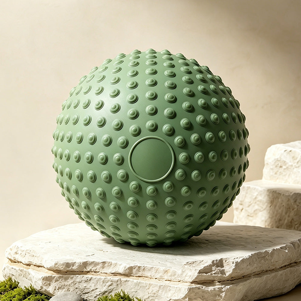 25 cm Thick Inflatable Sitting Stretching and Balance Ball-Green