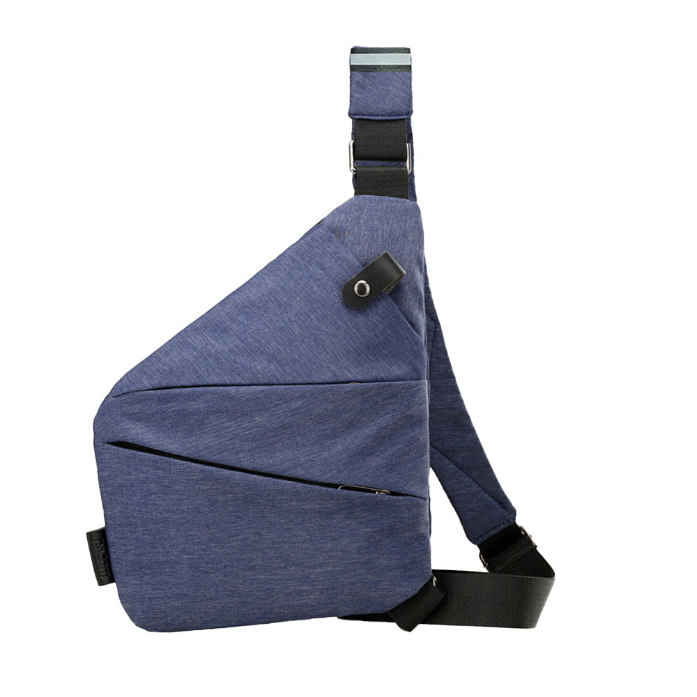 Men Anti-Theft Chest Pack Right Shoulder Sling Bag Travel Sports Crossbody Bag Blue