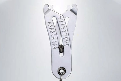 2Pcs Portable Precise Thread Size Checker Keychain Thread Size Verification Tool