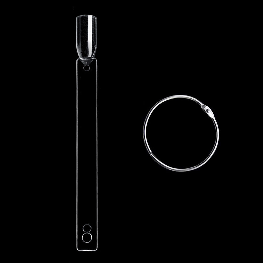 100 PCS Clear Nail Swatch Sticks -Square