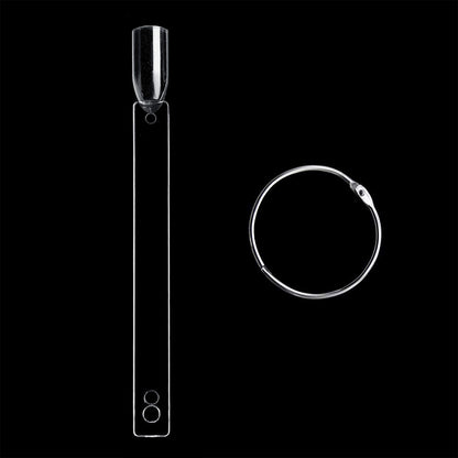 100 PCS Clear Nail Swatch Sticks -Square