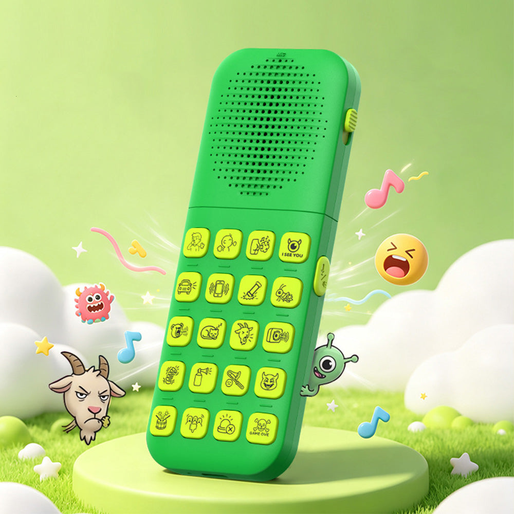 20 Sound Effect DIY Recording Prank Toy with Remote for Boys and Girls - Green