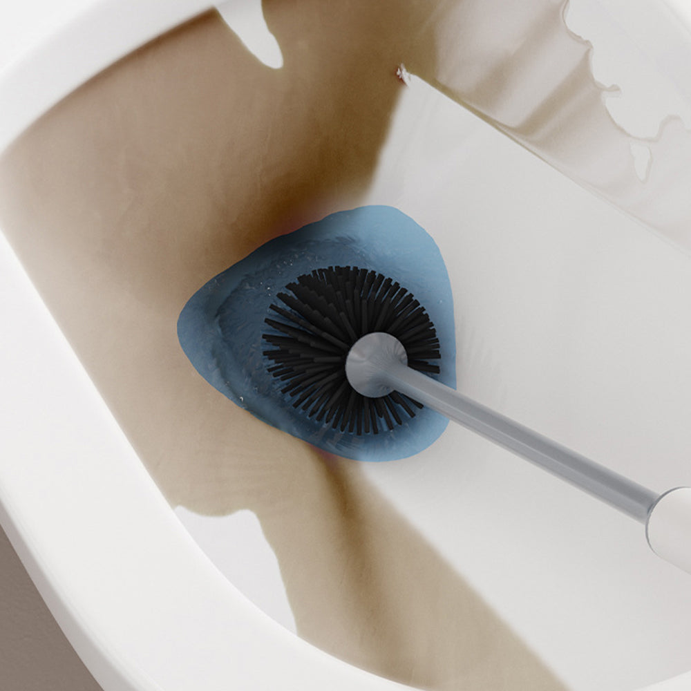 Toilet Brush with Quick Drying Holder-White