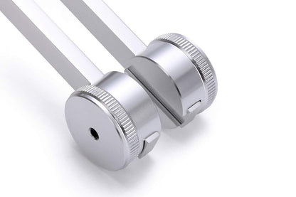 128Hz Tuning Forks Set with Reflex Hammer - Silver