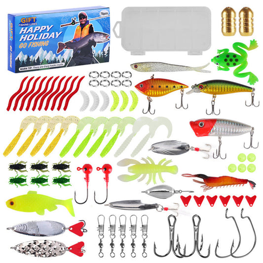 78 Pcs Set Fishing Tackle Set Lures Fishing Kit for Fishing Lovers Beginners
