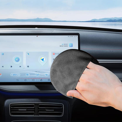 2Pcs Car Screen Cleaner Pad Microfibre Dual-Sided Cleaning Cloth for Touchscreens Lenses