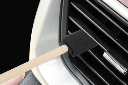 20Pcs 1 Inch Sponge Paint Brush Set Wood Handle Craft Touch Up Stain Brush