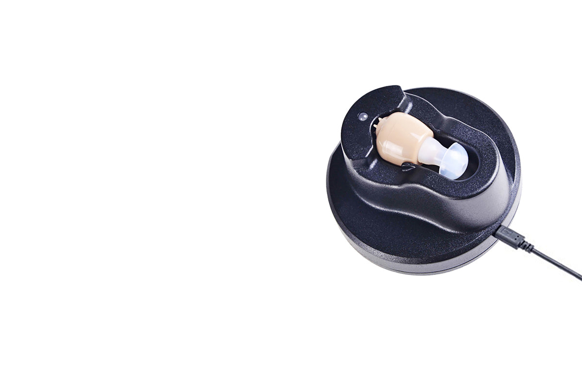 2Pcs  Mini Digital Rechargeable Hearing Aids In Ear Enhancer Sound Voice Amplifier