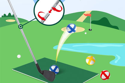 Golf Toys Set Garden Golf Game Set with All Golf Equipment Golf Hitting Mat and Training Golf Balls