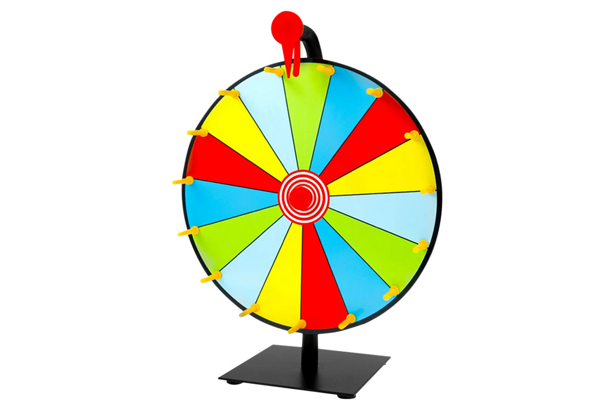 30cm Prizes Spinner With Stand Tabletop Prize Wheel For Game Carnival