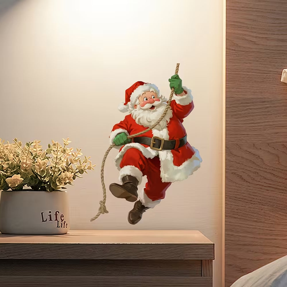 Christmas Glow in the Dark Wall Sticker Self Adhesive Santa Sticker