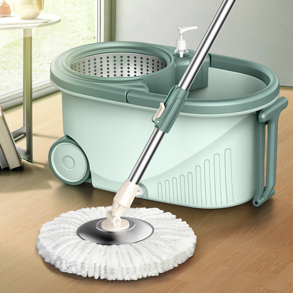 Mop and Bucket Set with Wringer 6 Replaceable Mop Heads