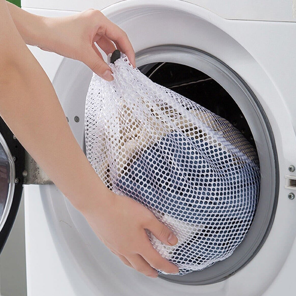 Set 3Pcs Mesh Laundry Bags with Drawstring Closure Wash Bags for Washing Machine