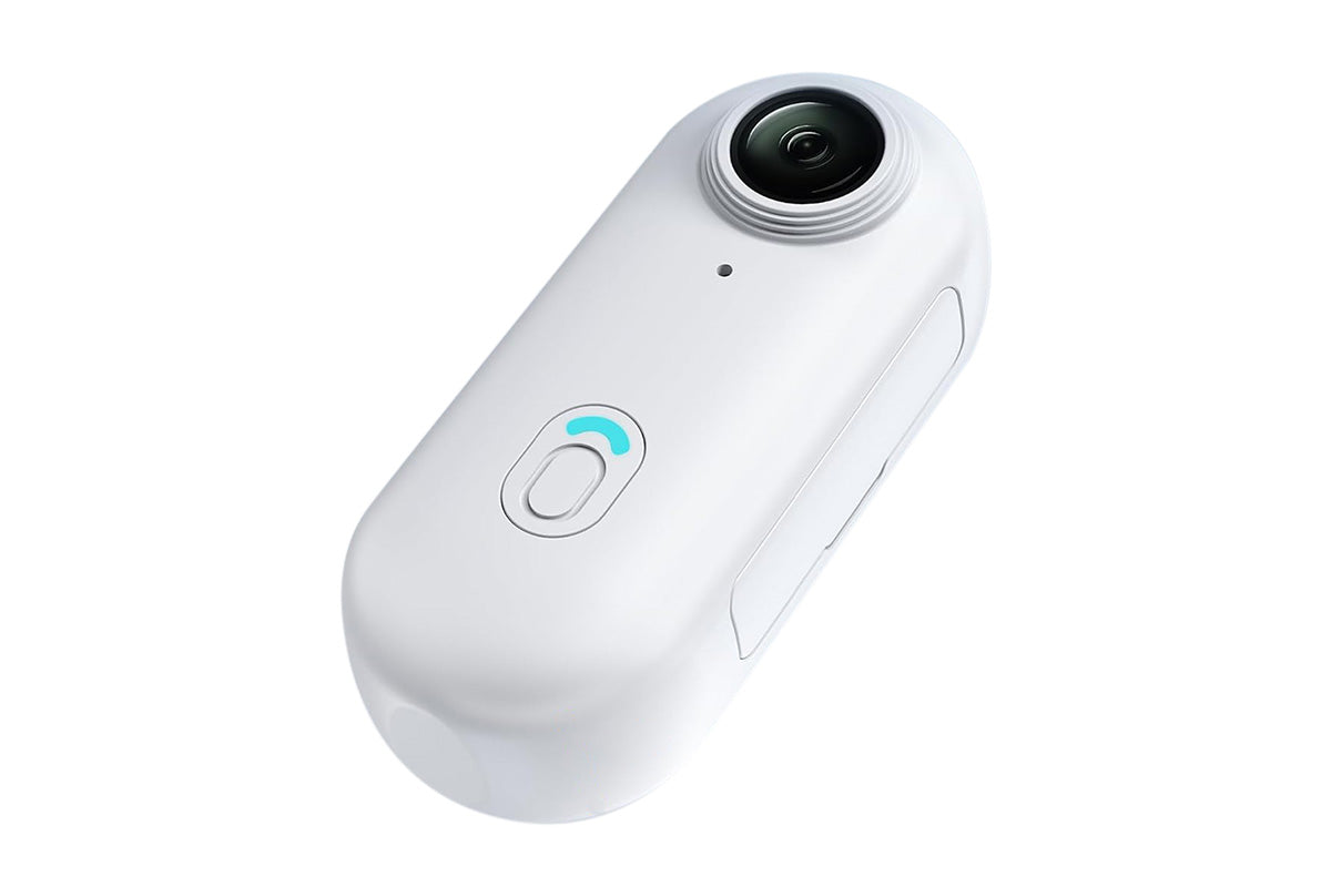 Mini Thumb Action Camera Portable Wearable Camera with Clip White