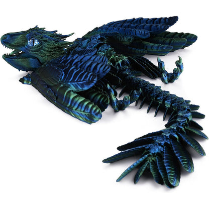3D Printed Wyvern Dragon Flexible Articulated Dragon Toy Desktop Decor Style 3