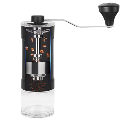 Mini Manual Coffee Grinder with 40 Adjustable Settings Portable Hand Coffee Bean Mill for Camping Office