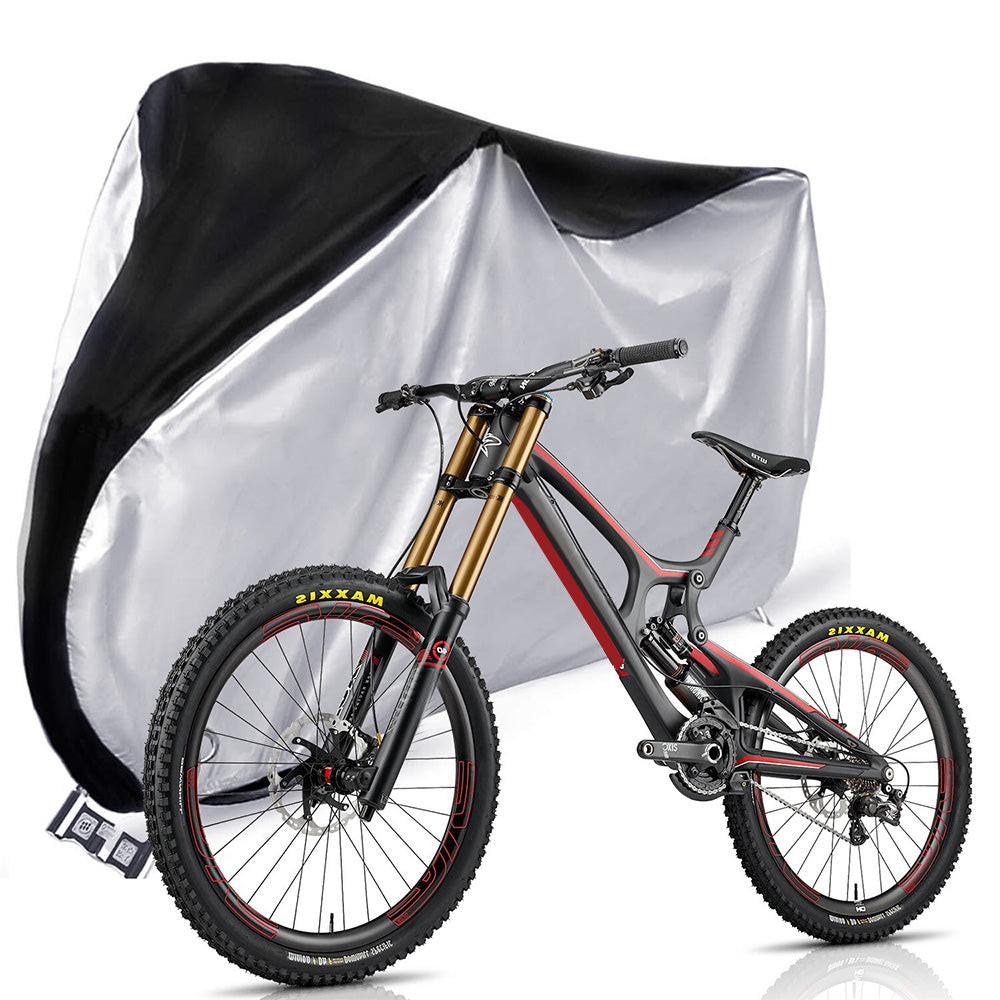 210D Waterproof Bike Cover with Lock Hole for Outdoor Storage