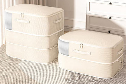 4Pcs Comforter Storage Bag 3-Layer Blanket Storage Bags Compression Organizer