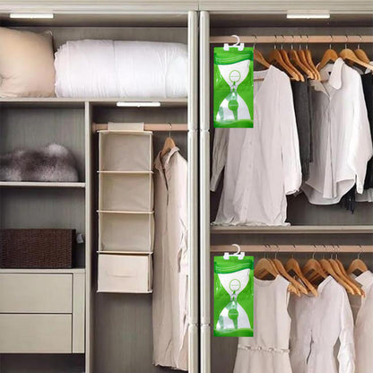 5Pcs Dehumidifier Bag Moisture Absorber Hanging Bag Wardrobe Drying Anti-mold Agent