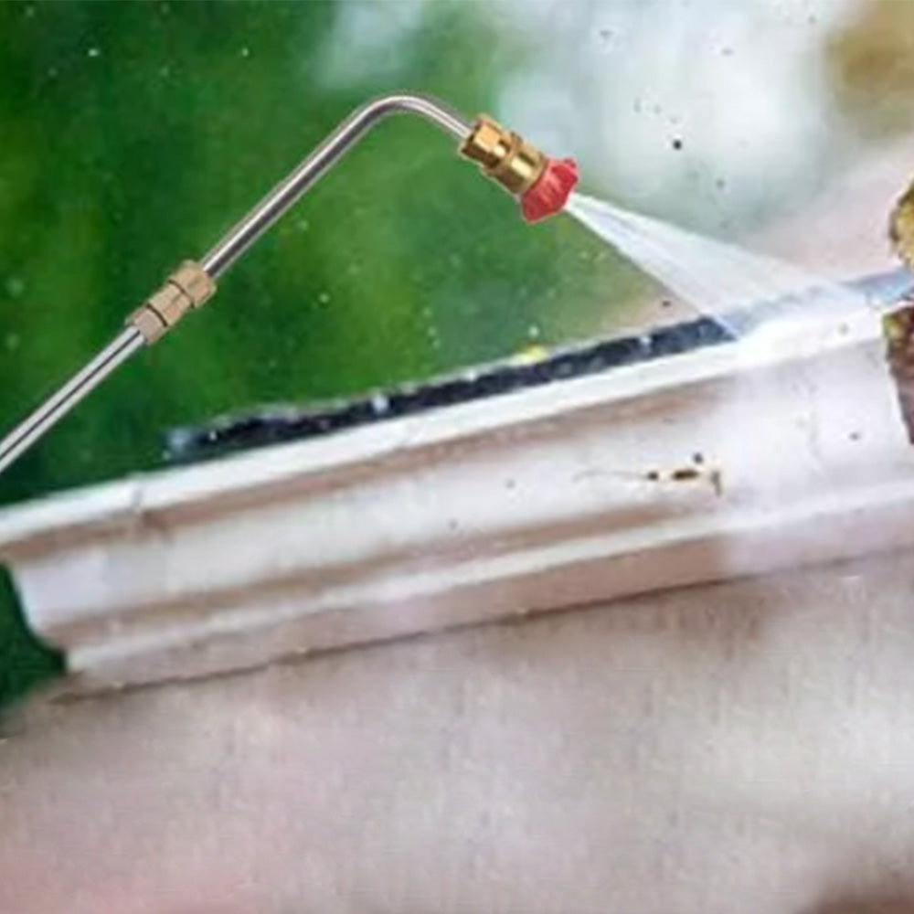 Pressure Washer Extension Wand Kit Replacement Cleaning Tools with 5 Nozzle Tips Roof Window Washing Accessories