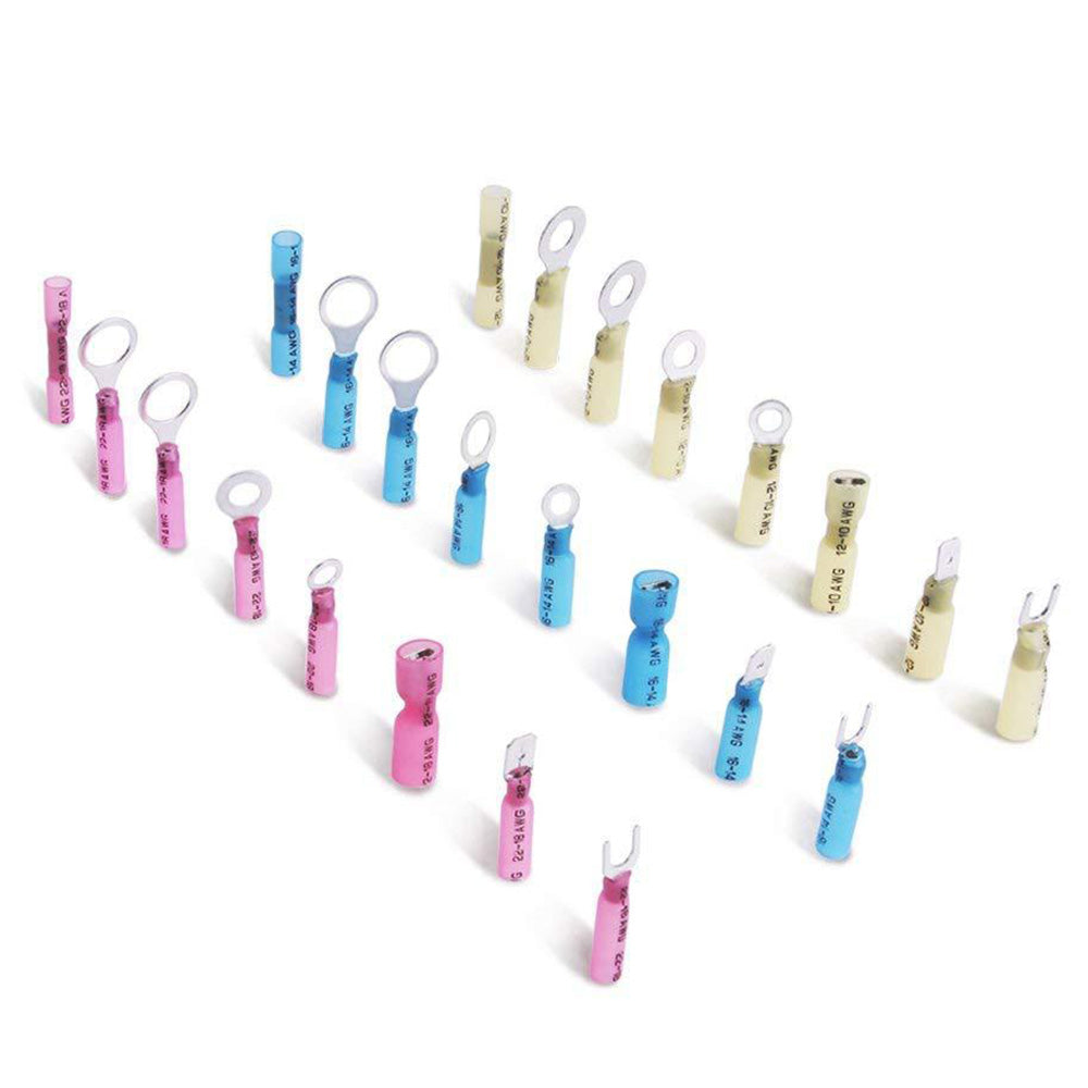250Pcs Set Heat Shrink Wire Connectors Water Resistant Electrical Crimp Terminals Set