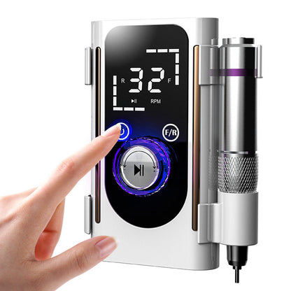 Portable 45000 RPM Rechargeable Electric Nail Drill File for Salon Home