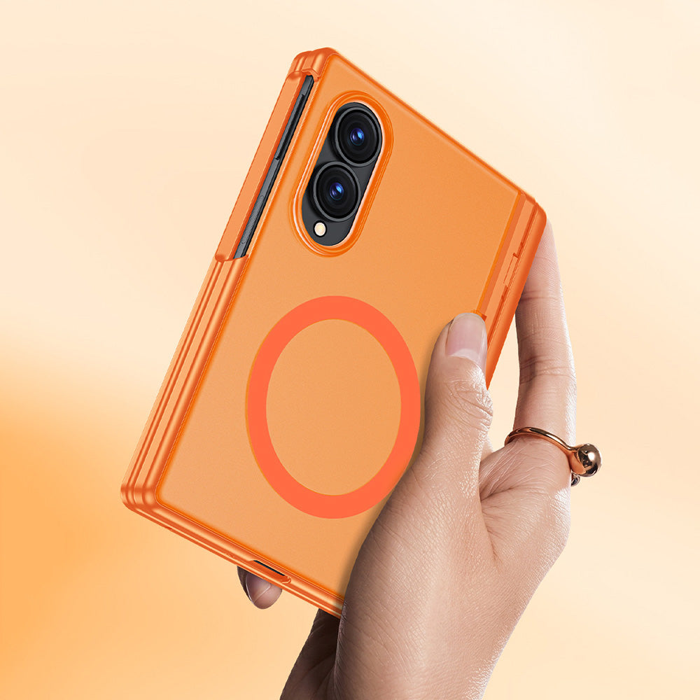 Phone Case for Galaxy Z Fold 8 with Screen Protector - Orange