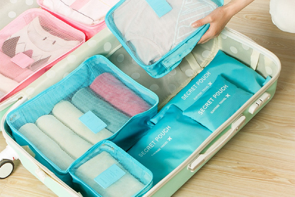 Luggage Packing Organizers Packing Cubes Set for Travel-Blue