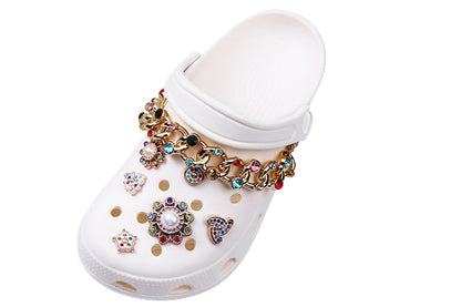 28Pcs Fashion Bling Shoe Charms Shoe Decoration for Women Girls Party Favors DIY Gift