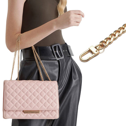 2Pcs 120cm Replacement Metal Shoulder Strap for Handbag Purse Chain Gold