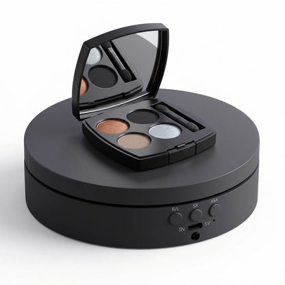 Electric Rotating Display Stand 360 Degree Motorised Turntable with Adjustable Speed Four Angle Modes Black
