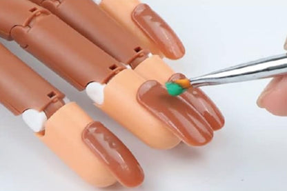 Nail Art Practice Hand with 100 Spare Tips Perfect Practice Hand for Gel Nails