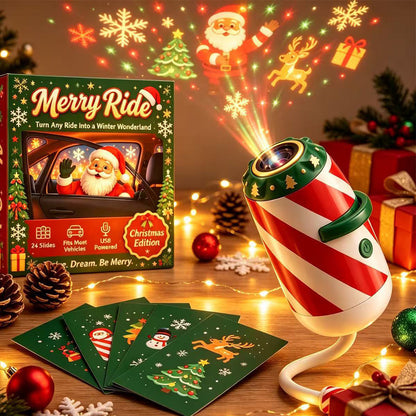 USB Christmas Projection Light with Assorted Lenses with 24 Projection Lenses