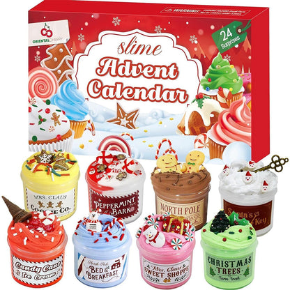 Kids 24 Days DIY Slime and Charms Kit Advent Calendar Xmas Countdown Calendars