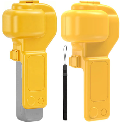 Protective Case for DJI Pocket 4 Pro with Lanyard - Yellow