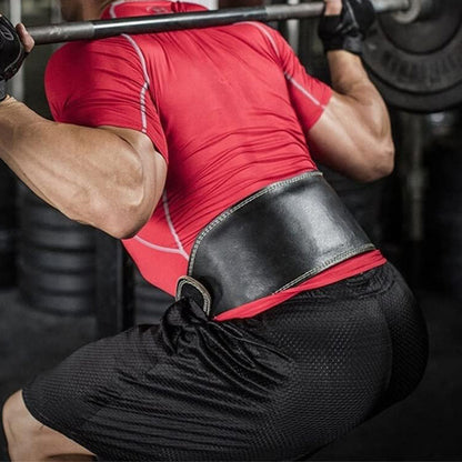 PU Leather Gym Waist Support Belt for Fitness Training and Back Support