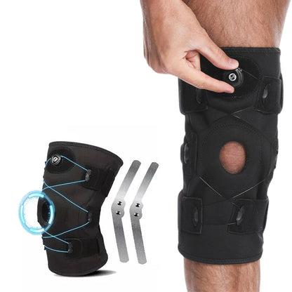 Adjustable Knee Brace with Spring Support for Sports & Patellar Stability