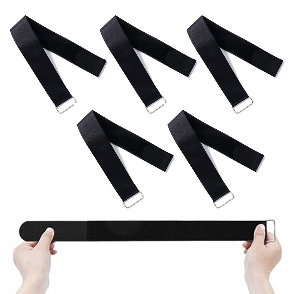 6 Pcs Adjustable Ellipse Pedal Straps for Leg Exerciser Machine Fitness Home Sports Accessories