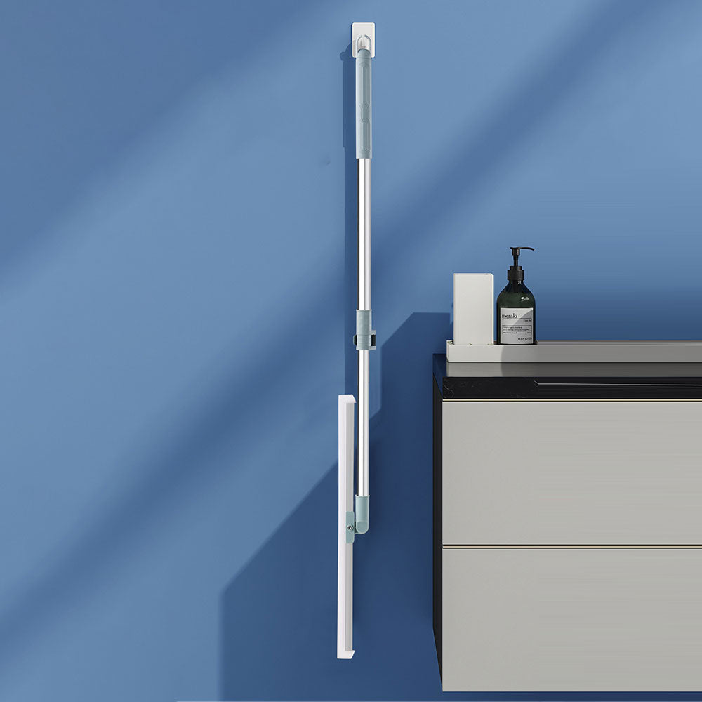 180 Degree Rotatable Floor Squeegee Adjustable Long Handle Multifunctional Floor Scrubber Broom