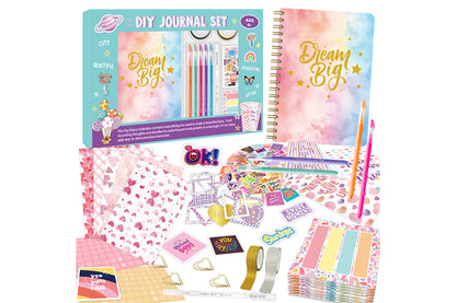 DIY Journal Kit for Girls Age 6 Journaling Art Crafts Kit Scrapbook Diary-Pink