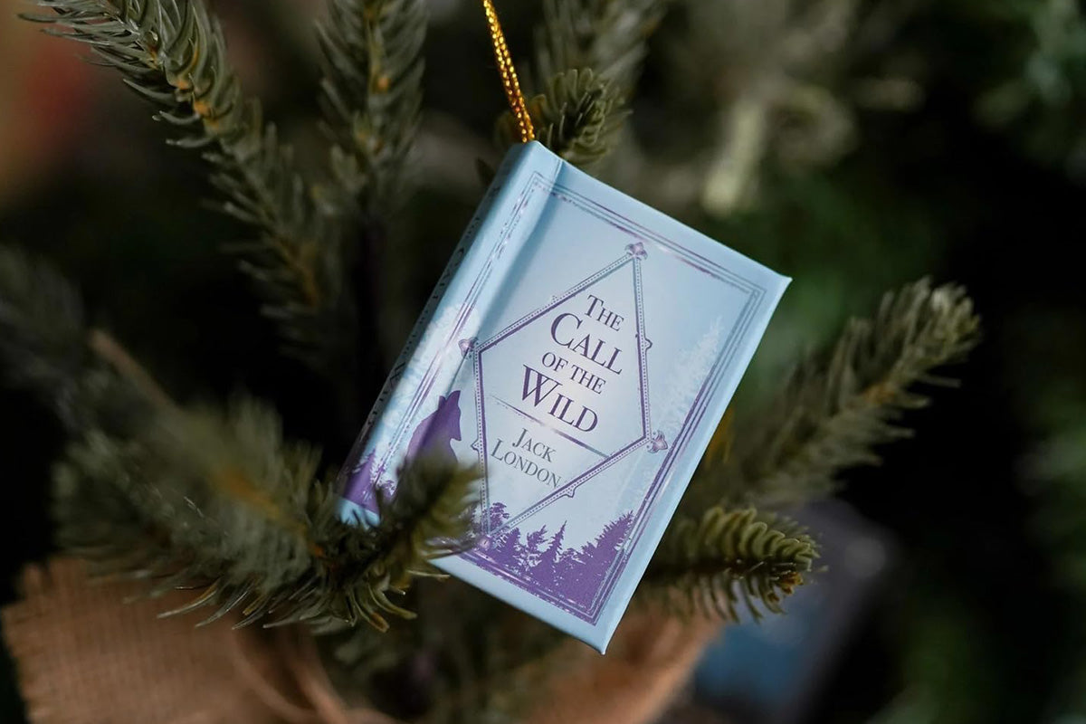 Mini Book Advent Calendar with 25 Book Ornaments for Christmas Countdown Holiday Decorations -Blue
