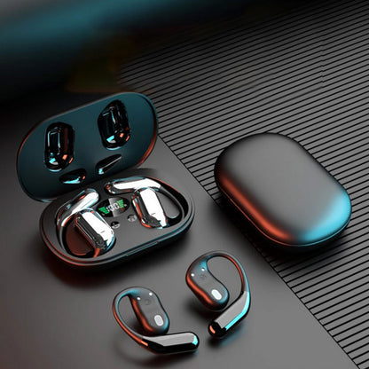 Real-Time AI Translation Earbuds Wireless Headphones for Travel Meetings Learning-Black